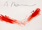  Senza titolo, Fingermalerei - 1973, pittura a olio su cartone, 73 x 102