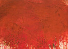 Schlange im Feuer - 1986, matita e pastelli a olio su riproduzione applicata su legno, 53 x 73 cm