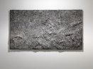 Evaporazioni notturne, 2013, 125 x 225 cm. Cartapesta, zolfo, nero fumo, bianco titanio
