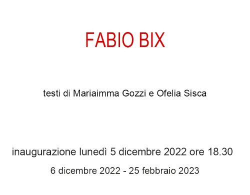 Invito Mostra Fabio Bix