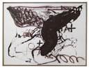 Aile (wing) 1989 Pittura e matita su carta incollata su tela 152,5 x 203 cm