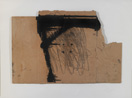 Noir sur morceau de carton 1974 Monotype su cartone ondulato 40 x 62 cm