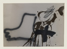 Silhouette de pied  (Silueta de peu) 1984 Pittura e vernice su cartone  75 x 105 cm